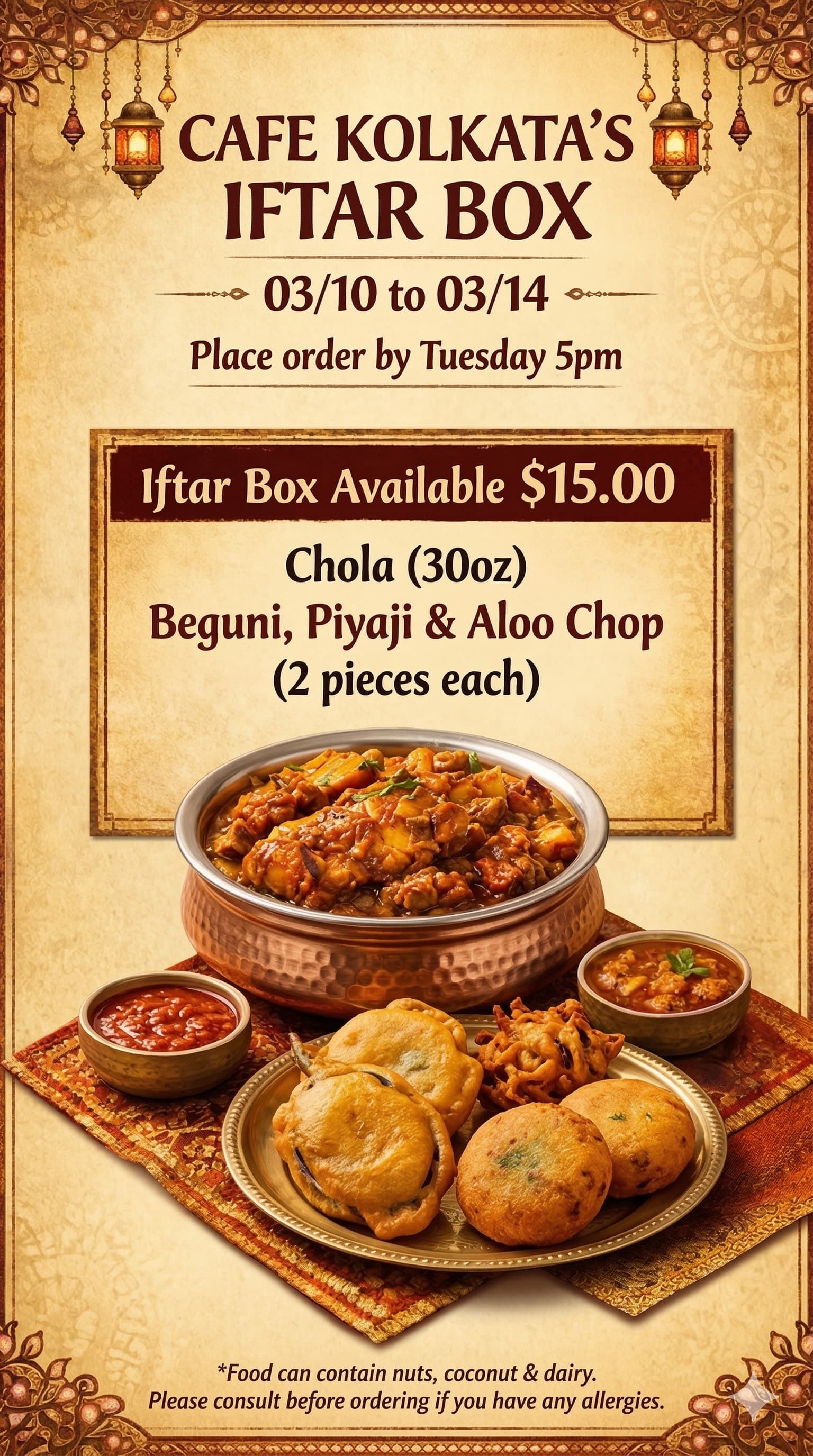 Ramadan Mubarak - Special Menu