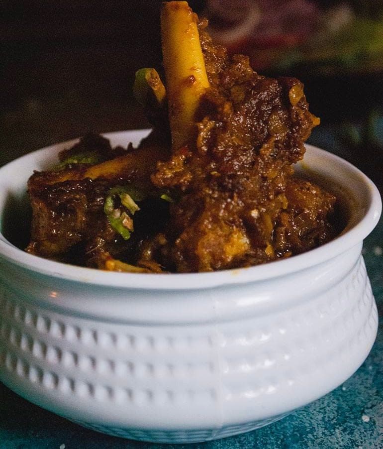 Mutton Kosha Mangsho - Authentic Bengali dish in Chicago
